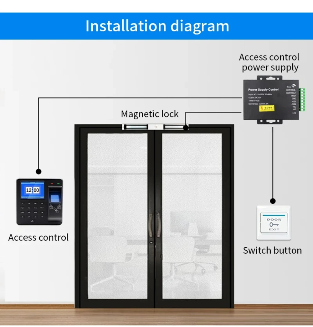 Picture 7: Attendance Access Control Fingerprint Password Time Attendance and Access Control Device for Office