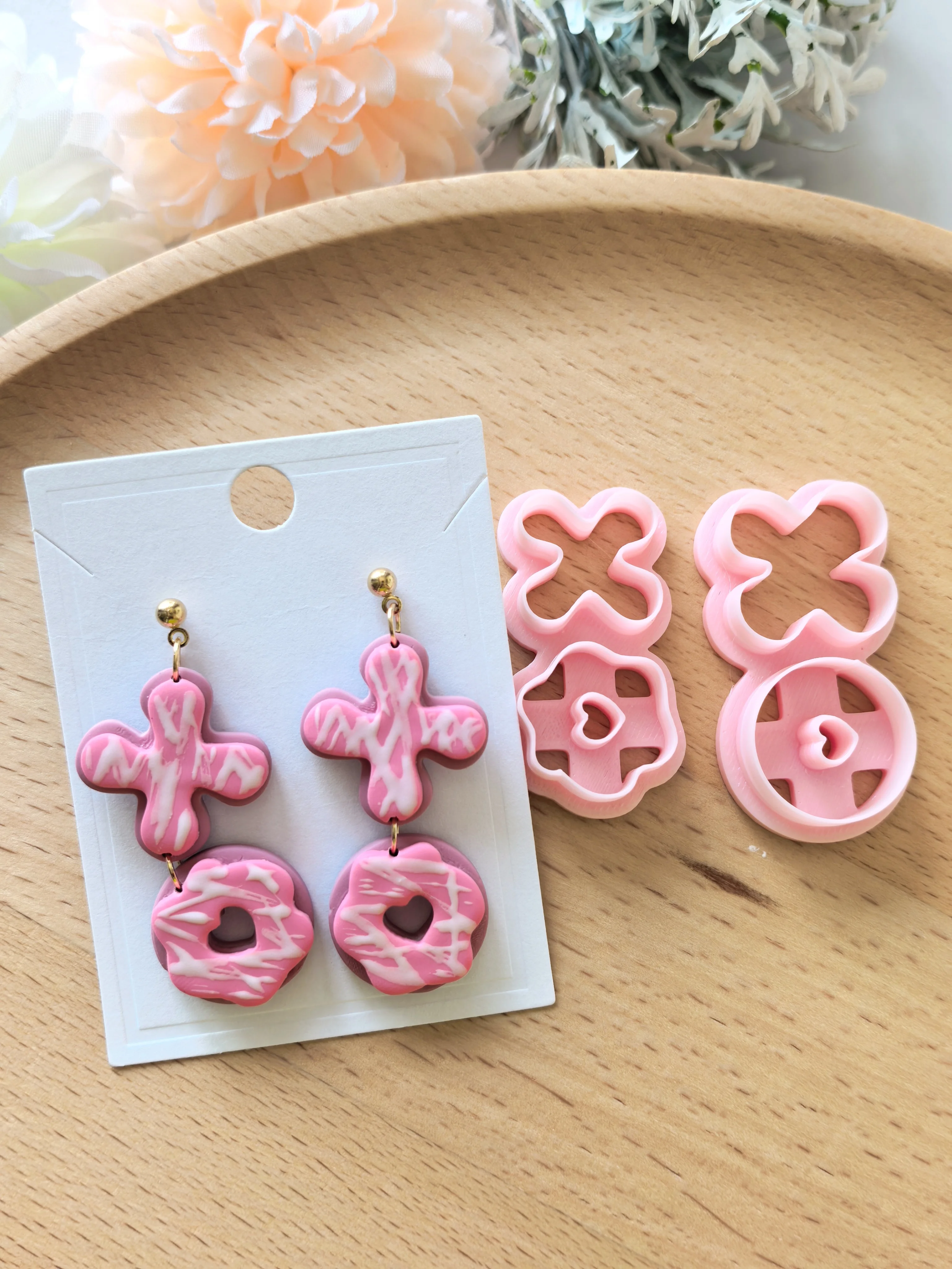 

Valentine's Day Love Series Polymer Clay Cutter Clay Cutting Molds DIY Earrings Jewelry Making Hand Tools Soft Clay Tools Set