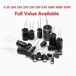 Aluminum Electrolytic Capacitor High Frequency Low ESR 6.3V 10V 16V 25V 35V 50V 63V 100V 400V 450V 100UF 220UF 330UF 470UF