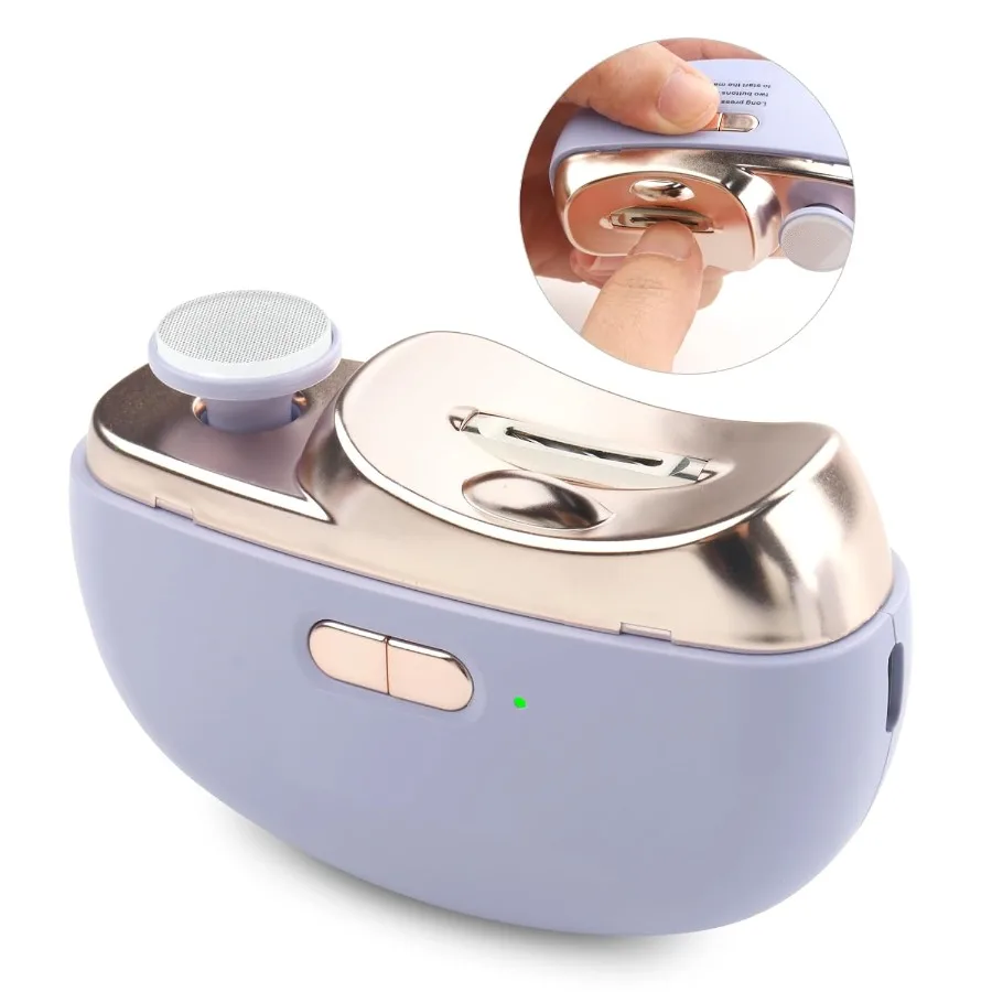 

Electric Nail Clipper 3in1 Baby Nail Trimmer Electric for Finger with Automatic Cutting and Polishing Function Ideal for Adults