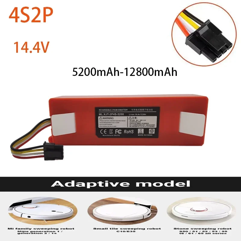 Robotstofzuiger Vervangende Batterij Voor MiJia Robotroborock S50 S51 S55 Accessoire Reserveonderdelen Li-Ion Batterij