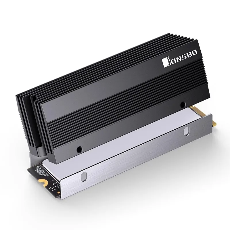 Jonsbo M201 M202 M.2 SSD disipador de calor de aluminio M.2 2280 SSD radiador de disco duro con almohadilla térmica de silicona
