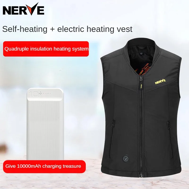 

NERVE Motorcycle Electric Heated Waistcoat for Men and Women Racing Jacket Thermal Motorcycle Vest Motorcycle Winter Clothes