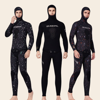 5MM/7MM CR Neoprene Wetsuit Open Cell Free Diving Suit Camouflage Fullsuit Mens Snorkeling Swimming Spearfishing Wetsuit