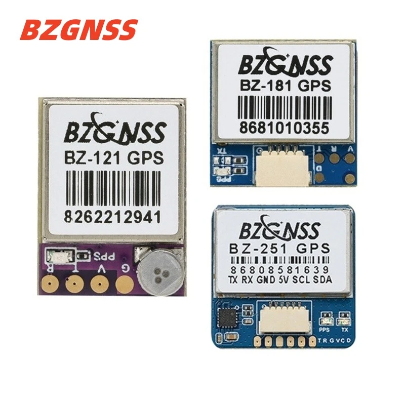 Bzgnss Bz121 Bz181 Bz251 Dual Protocol Gps Positioning Module Suitable Fpv Out Of Control Rescue Fixed-wing Crossing Drones