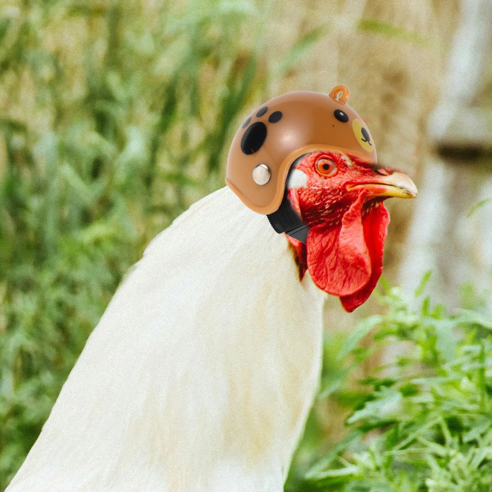 

4Pcs Hen Hard Hat for Small Pets Adjustable Size Chicken Costume Accessory Protection Against Injury Unique Bird Hat for Easy
