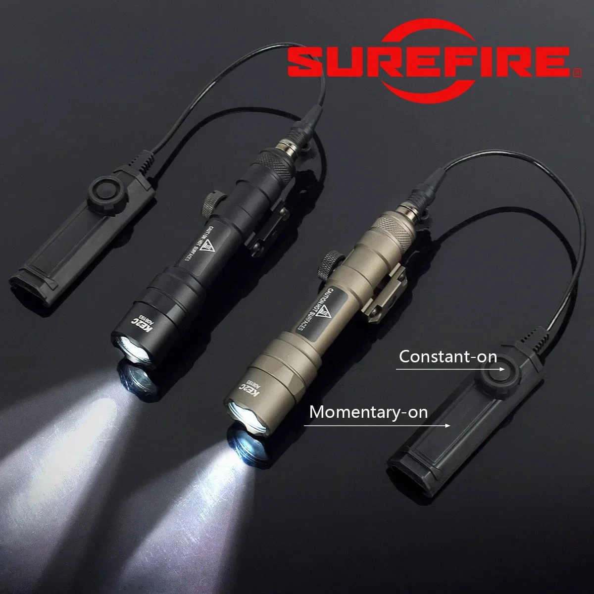 Tactical Scout Light Surefire M600 M300 M600C Dual Pressure Switch for Airsoft AR15 Hunting Flashlight LED SF Lamp