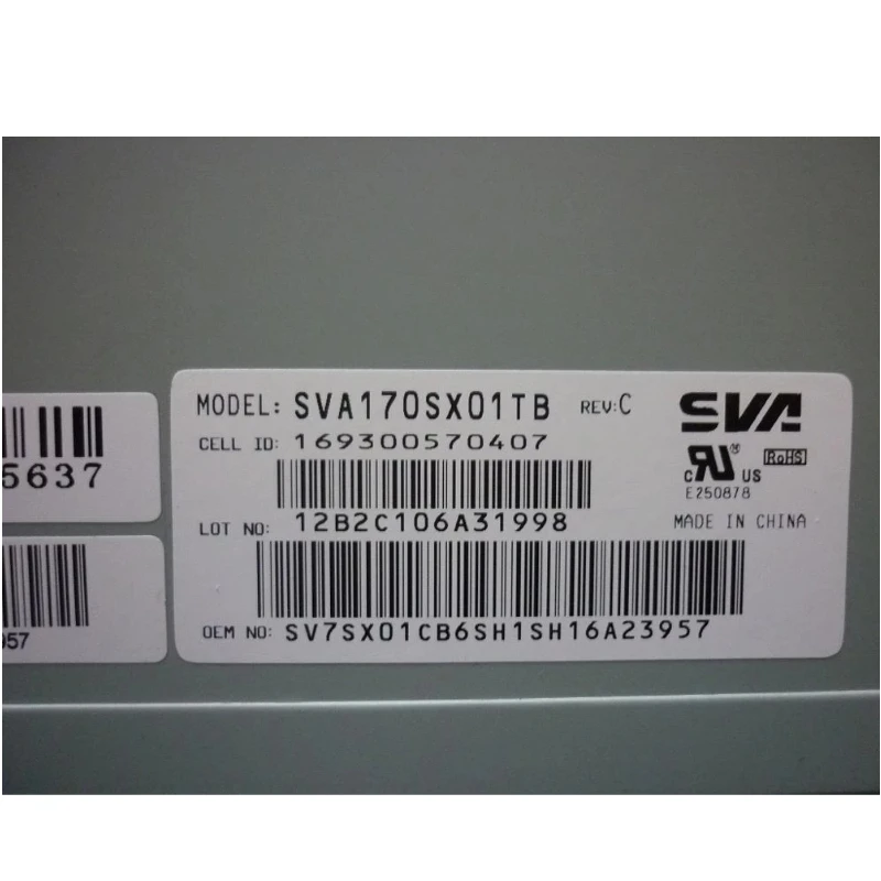 Original  LCD screen SVA170S01TB For TFT LCD Screen Industrial LCD screen