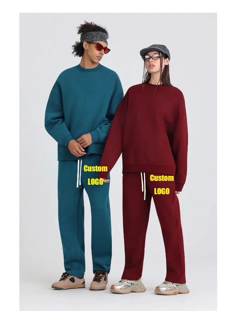 

01 Custom LOGO Image Men's Pants Autumn/Winter New Sport Jogging Trousers Loose Fit Clothing Solid Color Streetwear Pants