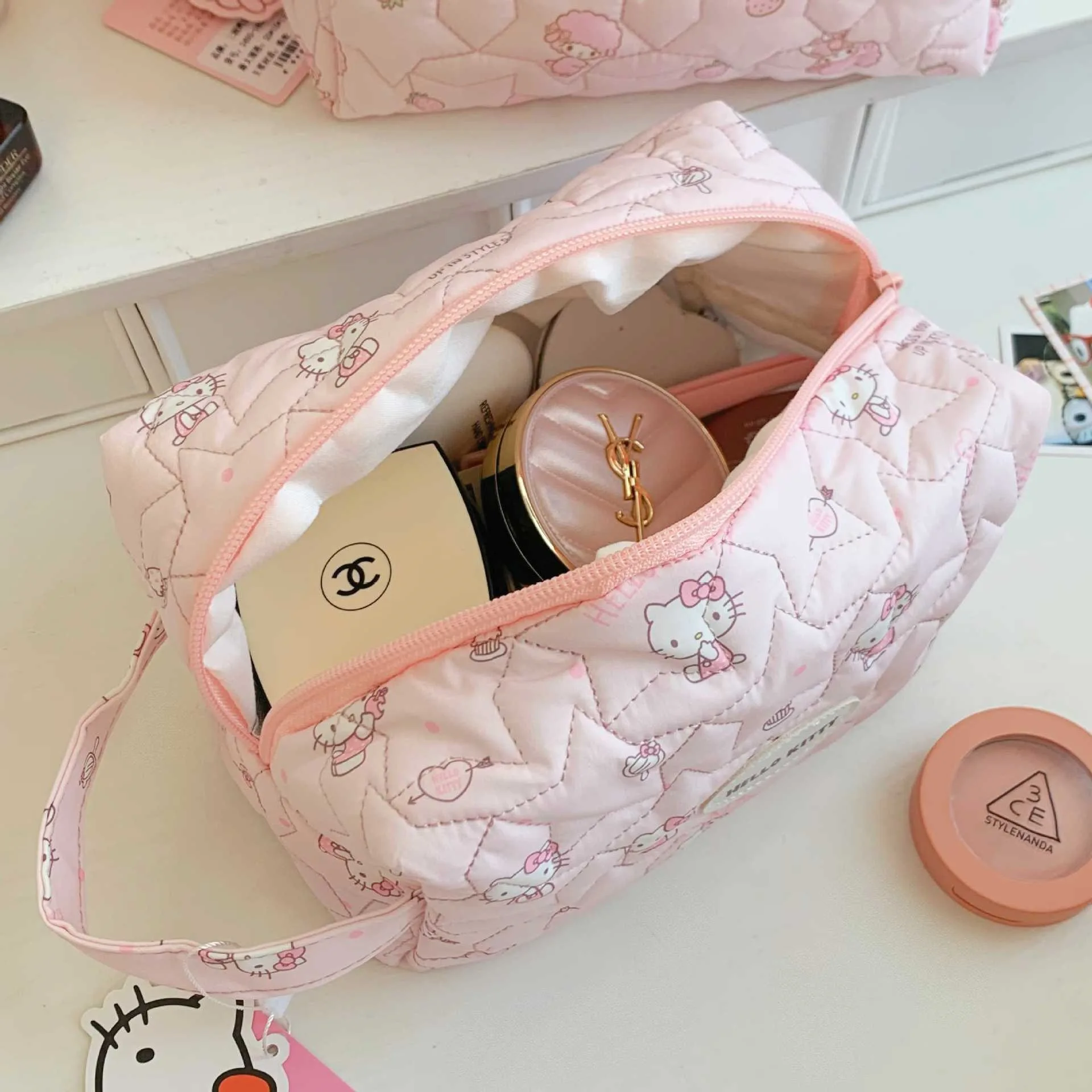 Tragbare Kosmetiktasche für Reisen, Reise-Lippenstift- und Kleinkramtasche, Make-up-Tasche für Frauen, hoher ästhetischer Wert. – Detail 6