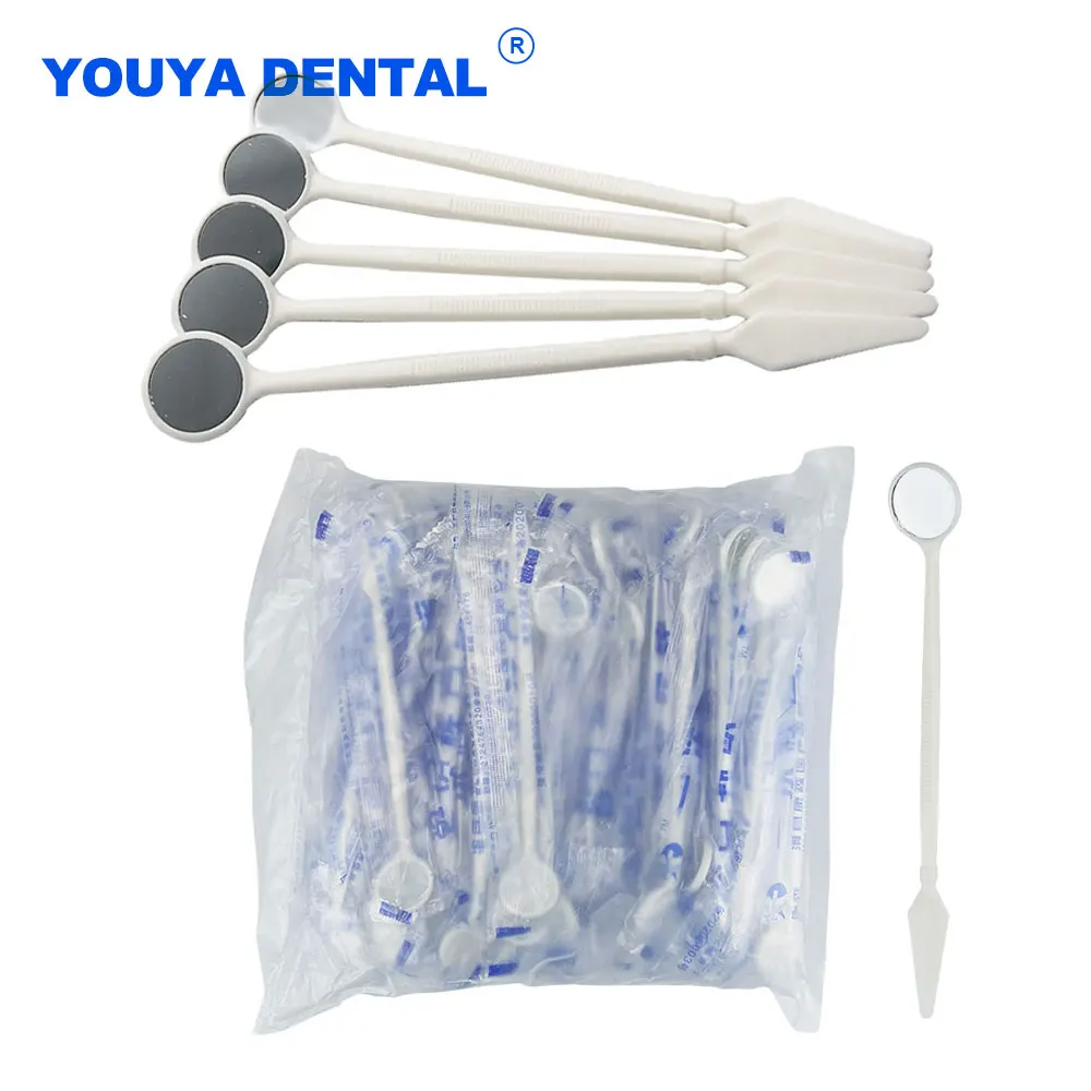 

Disposable Dental Mouth Mirror Oral Reflector Checking for Teeth Whitening Dentistry Instrument Oral Hygiene Care 100pcs/bag