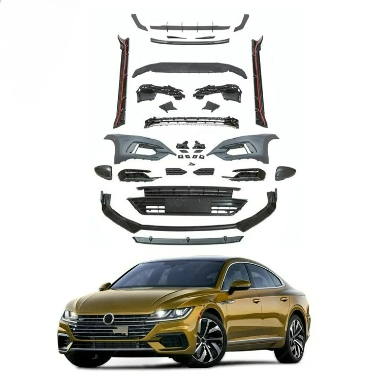 

Upgrade Ready FORVolkswagen Arteon Dynamic PP R Line Grille Side Skirt Mirror Cap Rear Diffuser Front Lip BODYKIT 2018