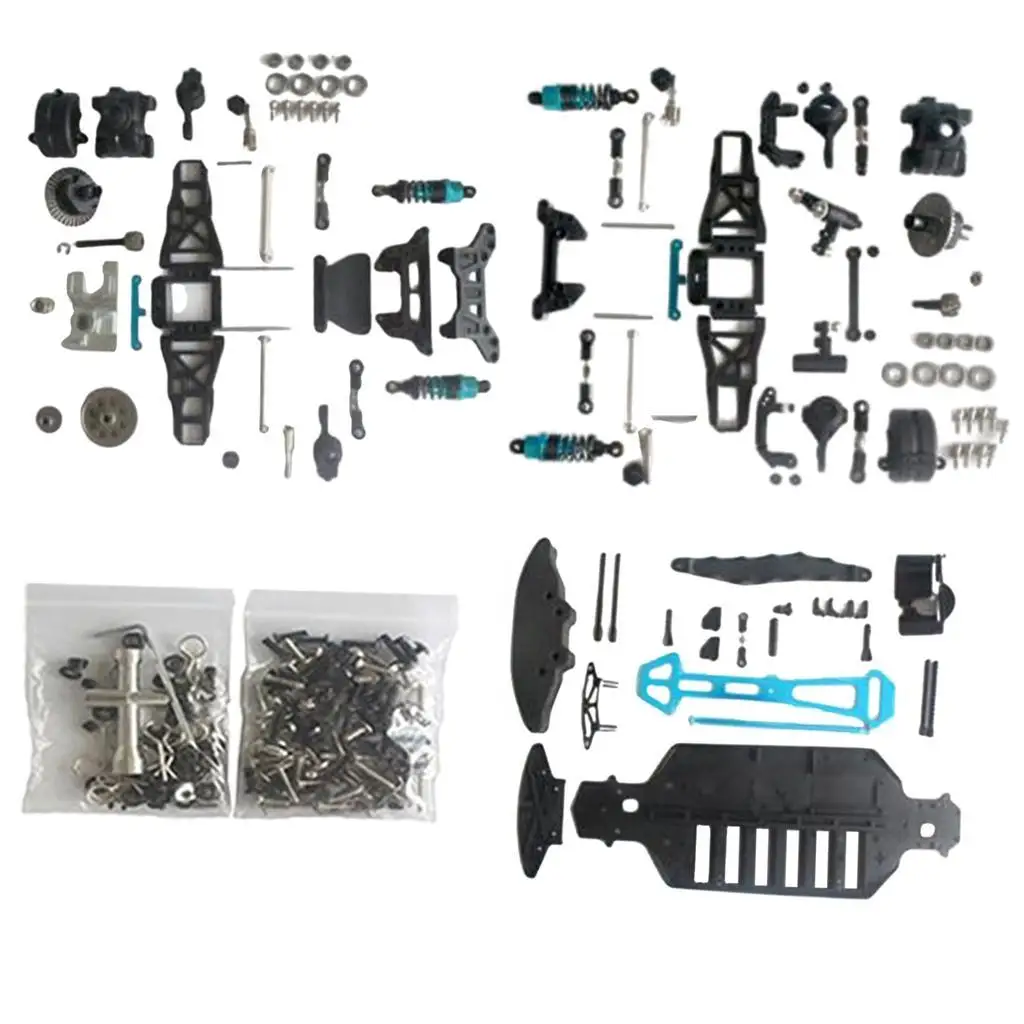 1/10 RC Brushless Car Body Frame Chassis Kit for HSP 94123  Buggy Vehicle DIY Accs