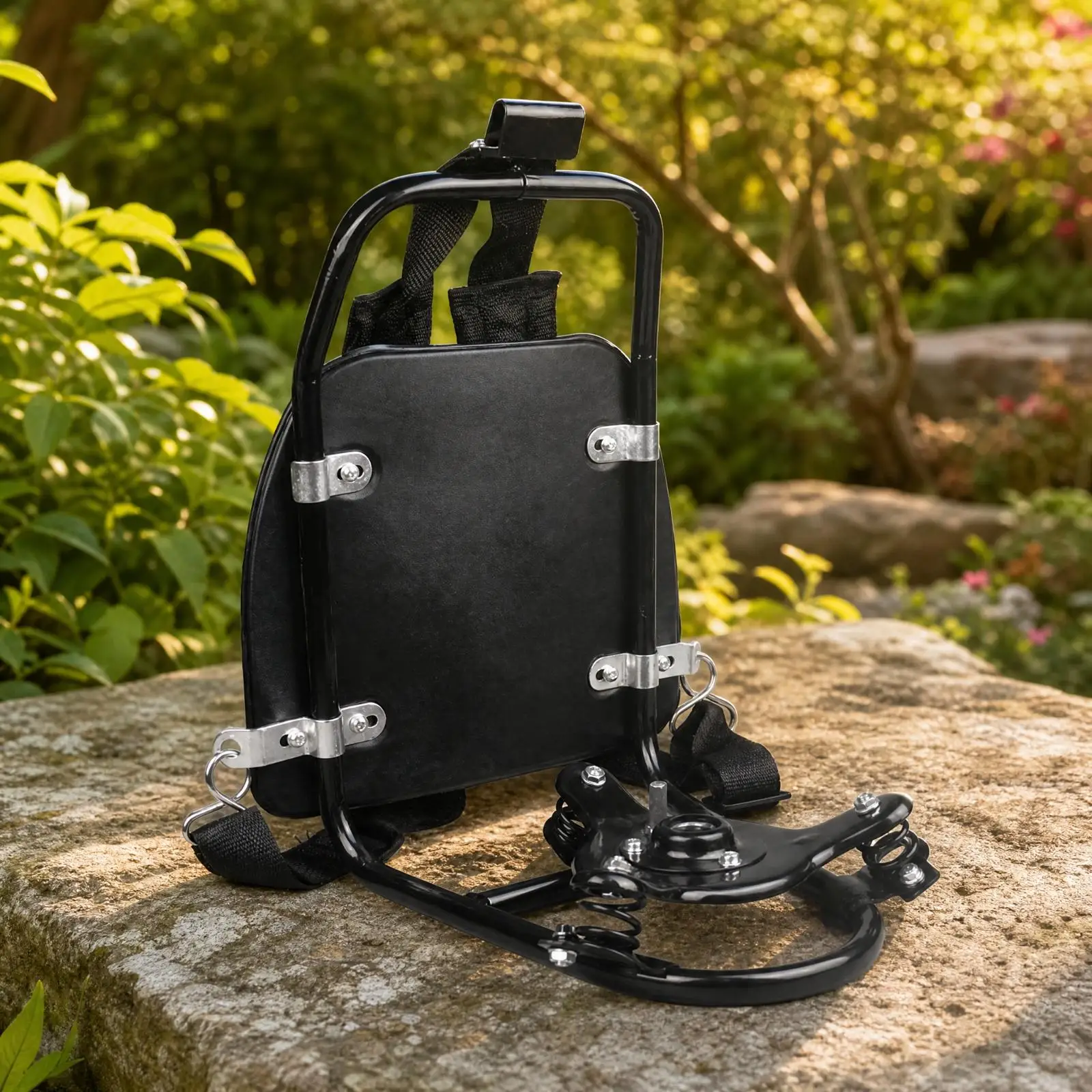 Backpack Brush Cutter Harness Frame Weight Distribution Backpack Harness with Triangular Mounting Base Secure Fit for
