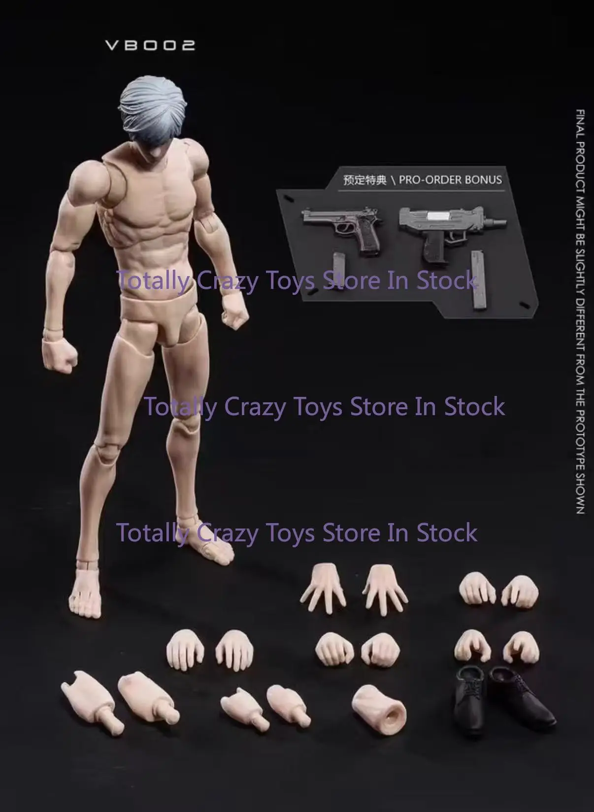 

VTOYS X BMS 1/12 Подвижная фигурка солдата, мужское тело, модель с белой кожей