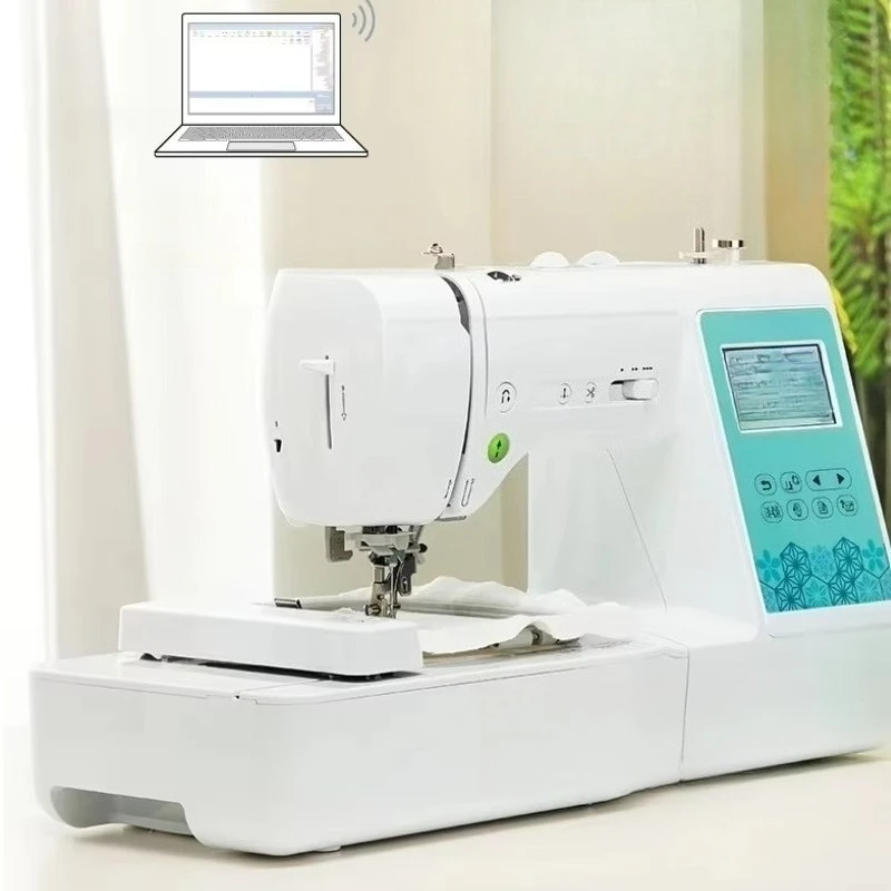2026 220V/110V Multifunction Electric Embroidery Machine New Computerized Household Sewing Machine with Brand Logo Pattern