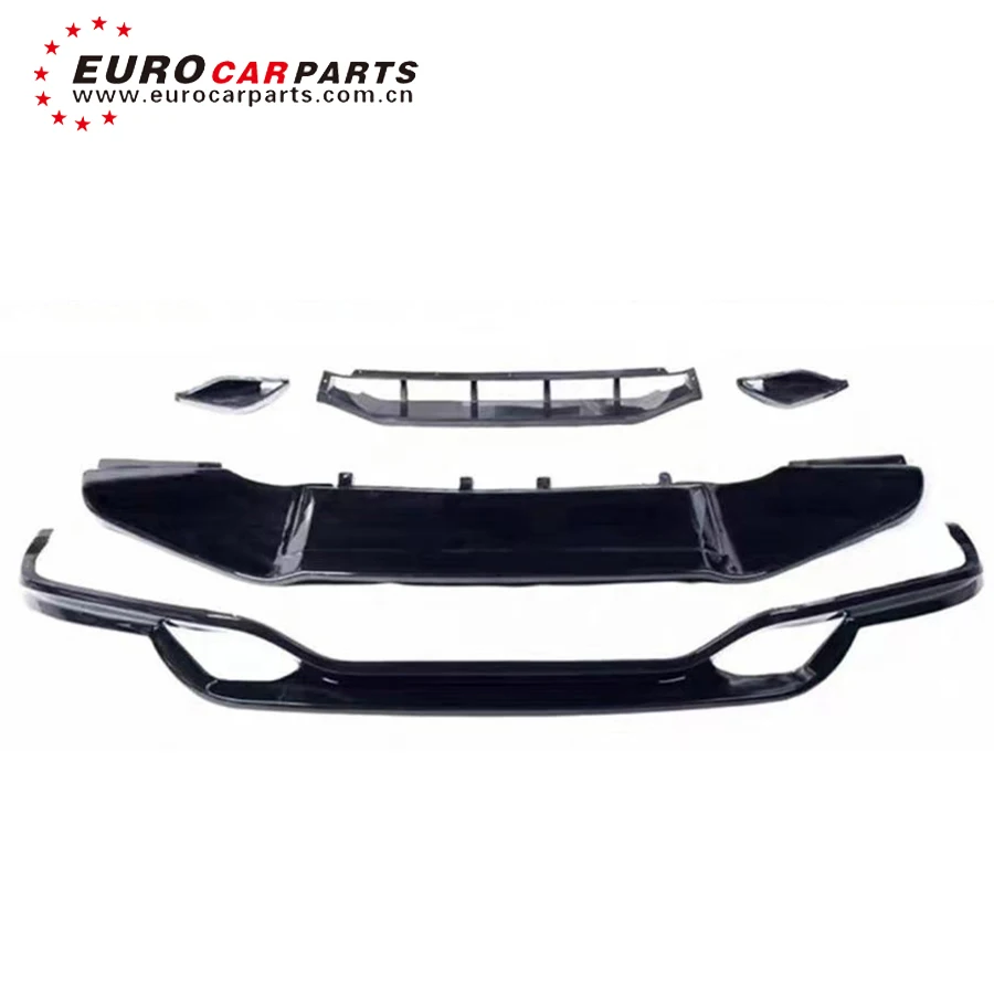 PP Material Sport Design Shovel Anterior Lip Chin Front Bamper Underbody Spoiler Splitter Bumper Vents Protector For 9Y0