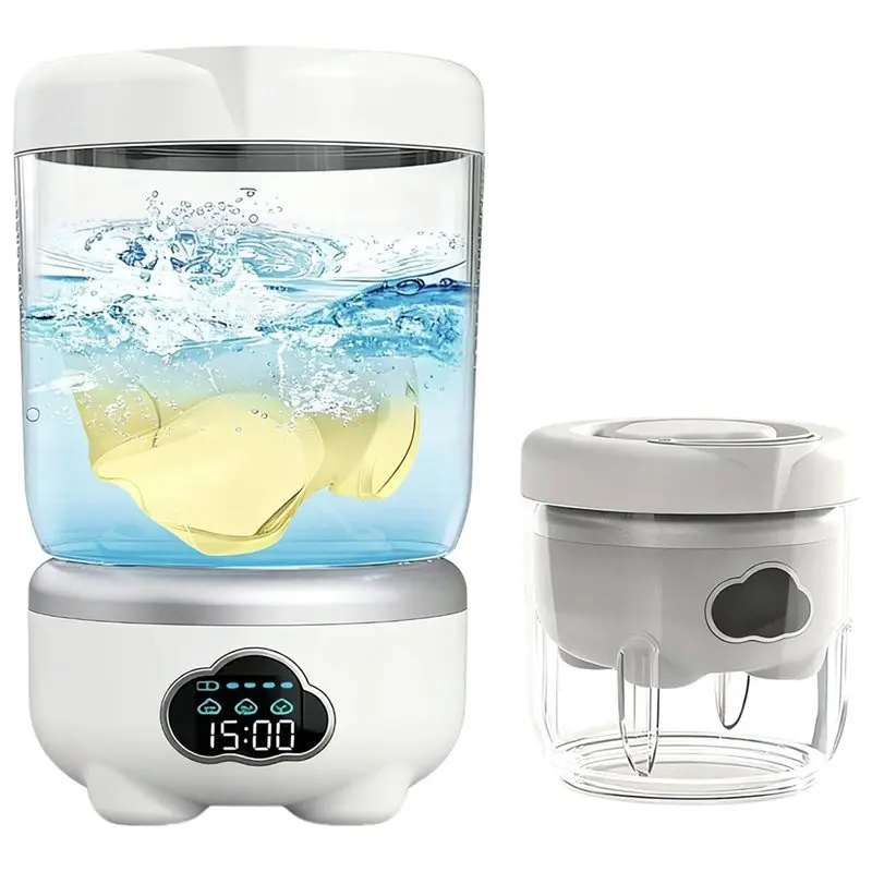 

A83X-Portable Underwear Washing Machine,6000Mah, 1.6L Cordless Mini Washer,3 Cleaning Modes Laundry