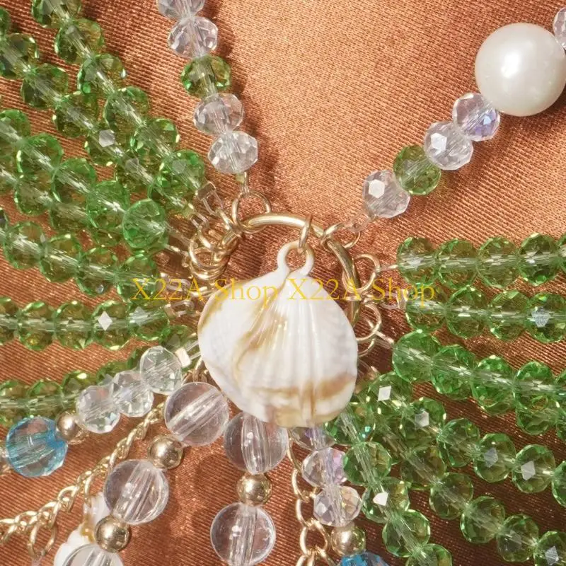 Unique Bohemian Inspired Beaded Corset Chain Season Festival Jewelry Beach Vacation Accessory For Layering Streetwear Styling