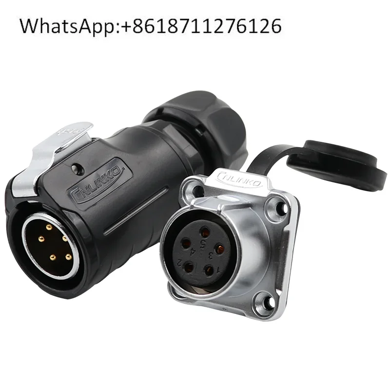 Waterproof aviation plug LP20 socket 234579 12-pin male and female industrial connector