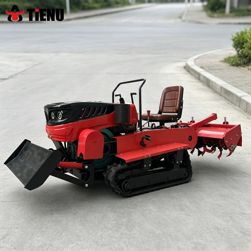 High Power High Efficiency Agricultural Tiller 35 HP Model With Heavy Duty Dual Hydraulic Cylinders Multifunctional Tractor