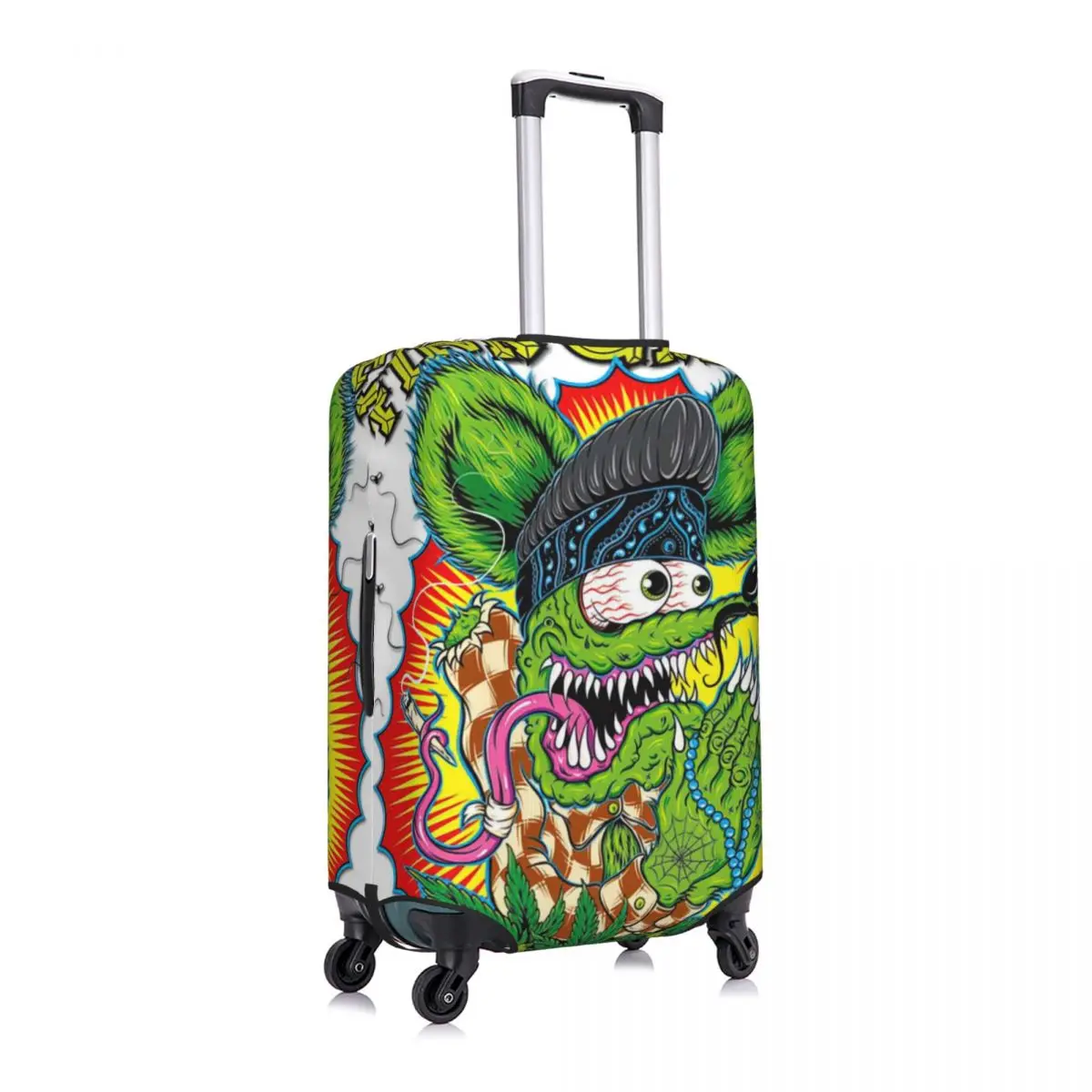 The Rat Fink Print Luggage Protective Dust Covers Elastic Waterproof 18-32inch Suitcase Cover Travel Accessories