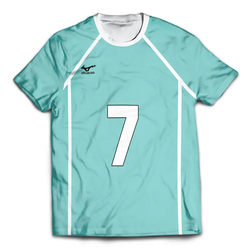 Haikyuu Junior Anime T-shirts Volleyball Cosplay Boys 3D Printed Karasuno Koukou High School Mens Player Training Uniforms Tops