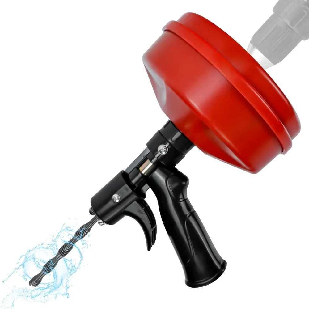 

Professional Drain Snake Auger Flexible Plumbing 5-10m Length Drain Clog Remover Manual/Electric Double Mode