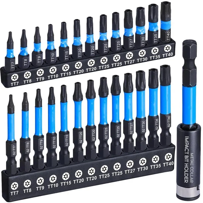 

10 Pcs Impact Torx Drill Bit Set Hex Head Shank Magnetic Screw Driver Screwdriver Bits Wrench S2 Electric Drill Tools New