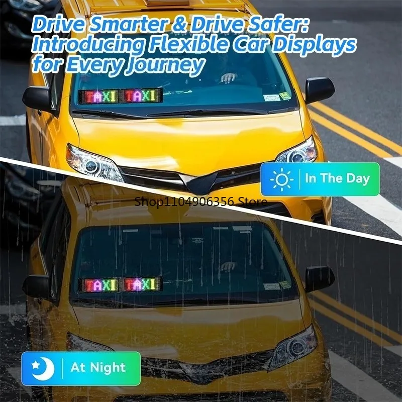 for RGB Full Color Flexible Light Emitting Diode Screen Truck App Programmable Text Eye Animation Flexible Light Emitting Diode