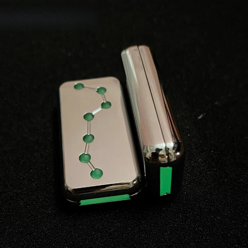 Carte de poussée magnétique lumineuse, curseur mécanique, plaque de poussée en métal, pièce haptique EDC, jouet sensoriel Anti-Stress, Anti-anxiété