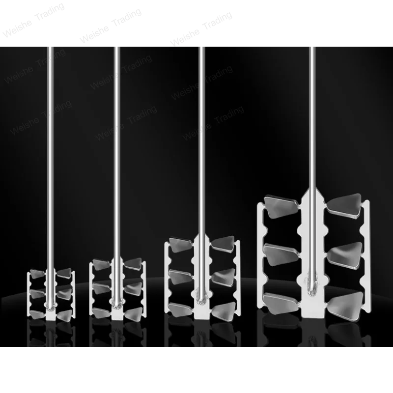 Laboratory Stirring Paddle Rod 304/316 Stainless Steel High Viscosity Frame Stirrer 8mm