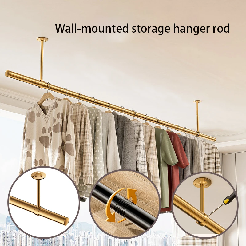 stainless-steel-clothes-drying-rod-balcony-clothes-hanging-rod-shower-curtain-rod-multi-section-splicing-drilling-wardrobe-rod