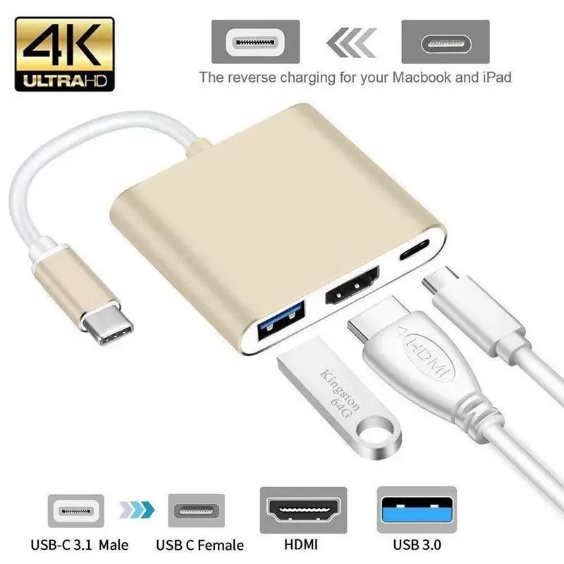 Usb C Hub Adapter 4…