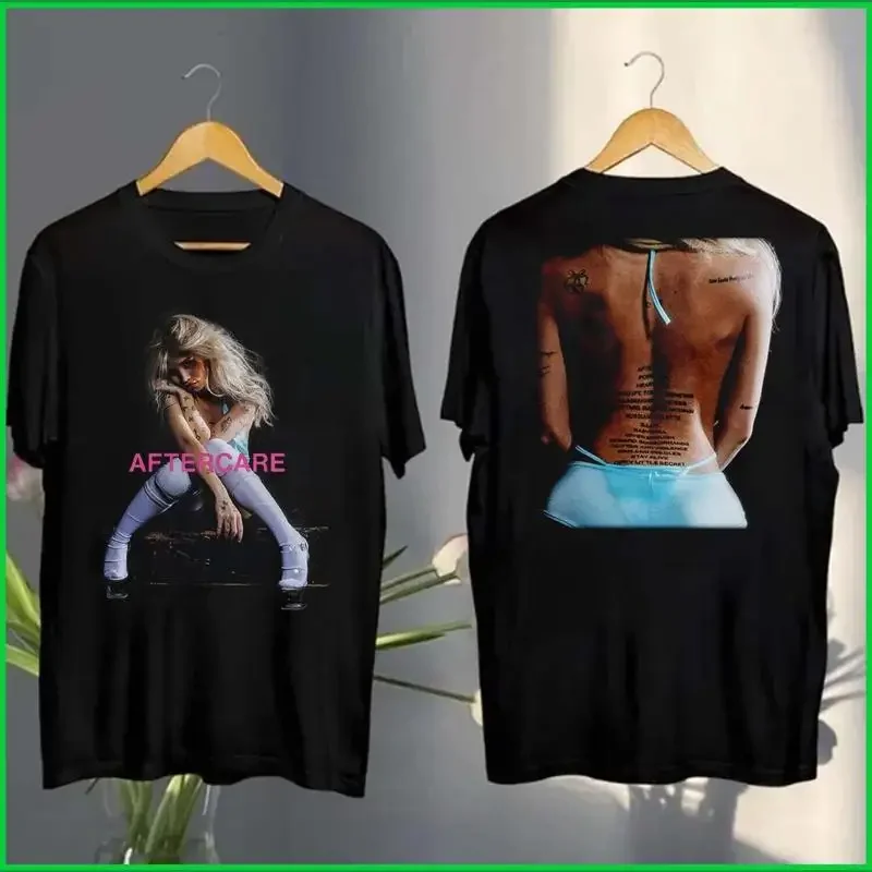 Nessa Barrett 2025 AFTERCARE Album Cover Black T Shirt