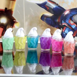 10 Pcs Japanese Colorful Simulation Ice Cream Cup Doll House DIY Decorations Artificial 3D Dessert Food Model