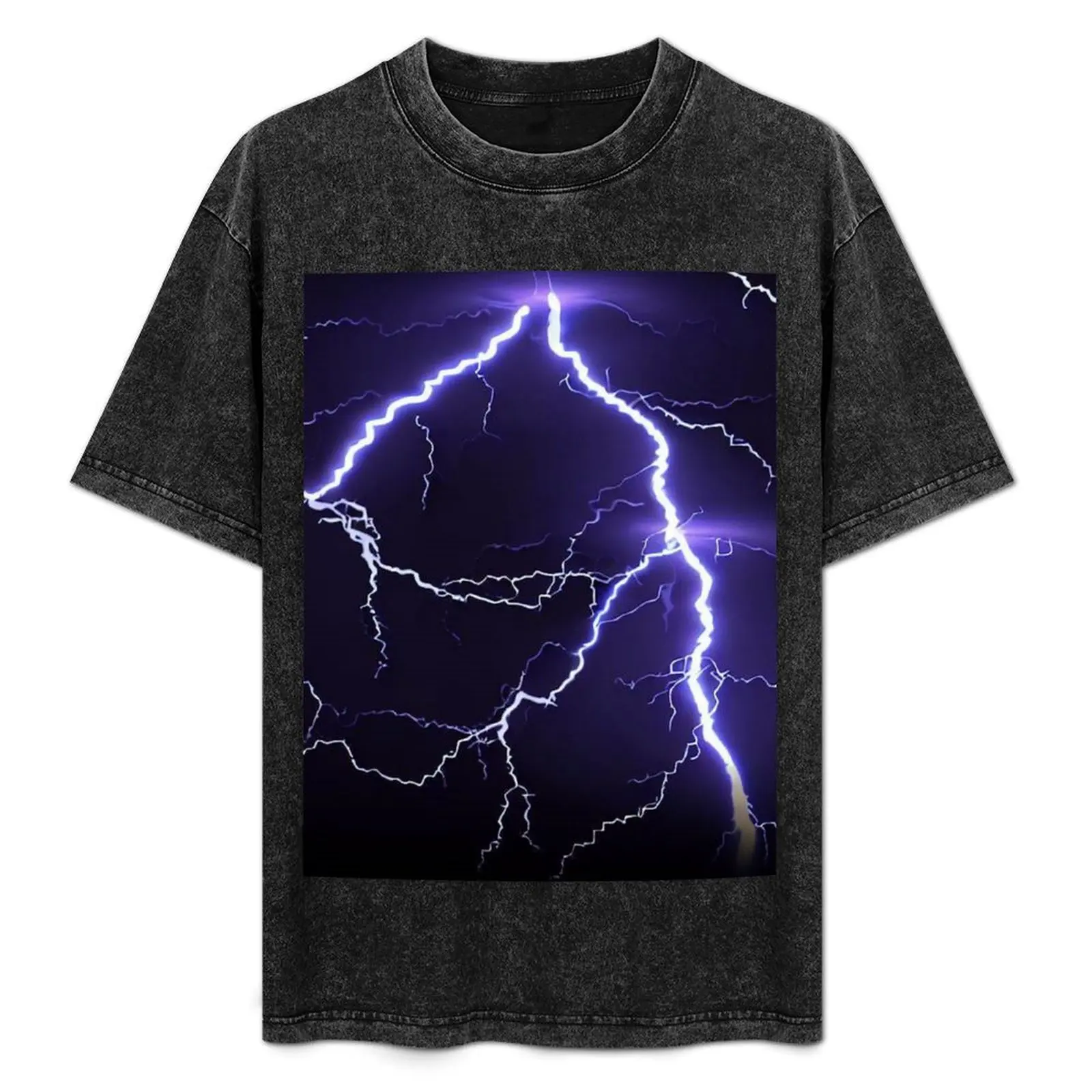 

The Lightning Bolt Effect T-Shirt cotton man t-shirts hippie clothes rapper graphic tees tops t shirt men