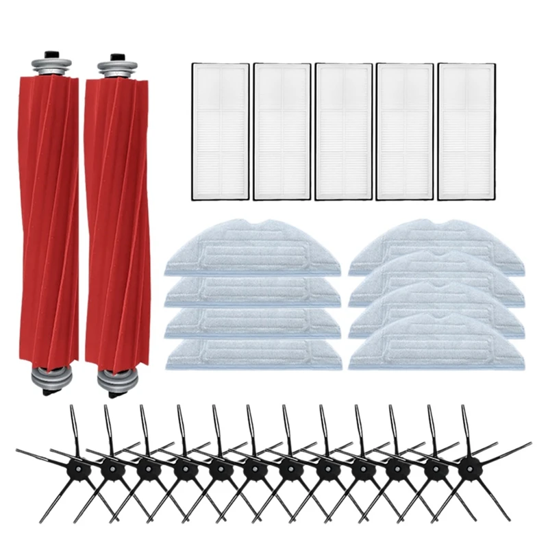 For Roborock S7 S70 S75 S7max T7S Mop Cloth Washable Hepa Filter Side Brush Vacuum Cleaner Main Brush Accessories