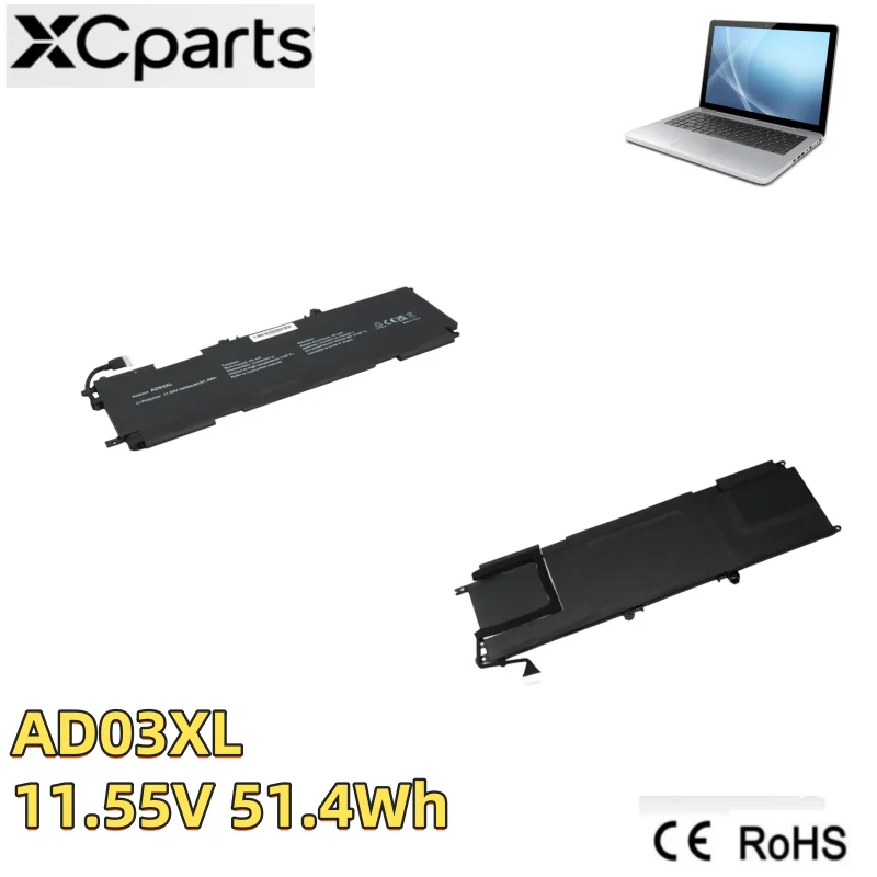 New 11.55V 51.4Wh 921439-855 921409-271 AD03XL Laptop Battery for HP Envy 13-AD 13-ad004ng 13-AD102TX HSTNN-DB8D 921409-2C1
