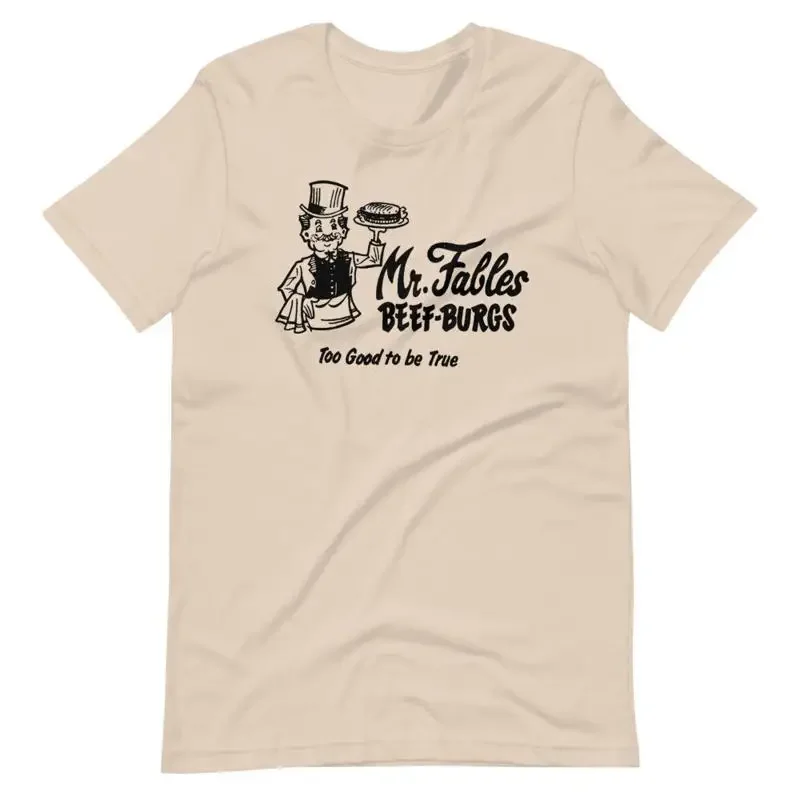 Mr Fables Beef Burgs Restaurant T shirt