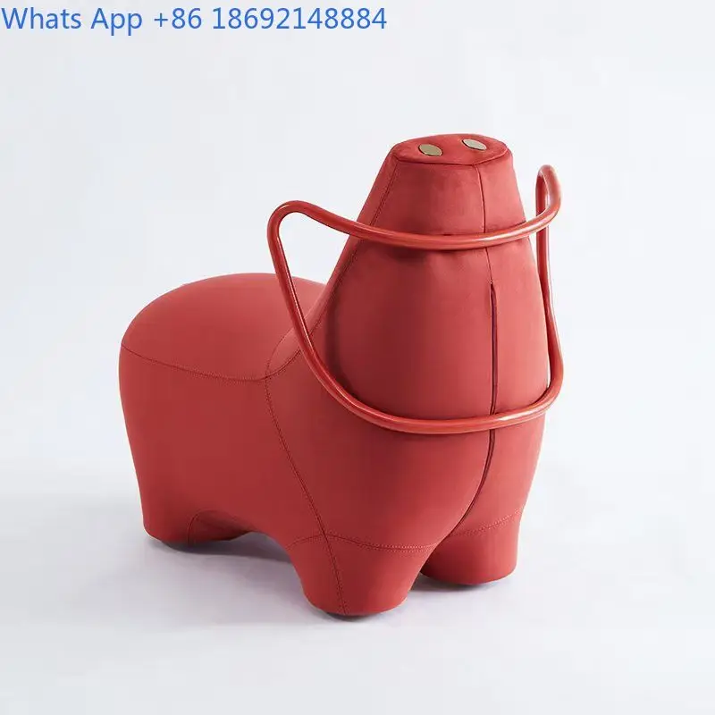 Creative Unique Shaped Flying Pig Chair Modern Simple Cotton Stuffed Sofa Seat Single Lounge Chair