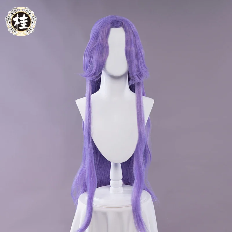 League Of Legends/LOL Syndra Cosplay Wig Game Withered Rose Syndra Hair Purple Long Wig 80CM Halloween Cosplay Wigs