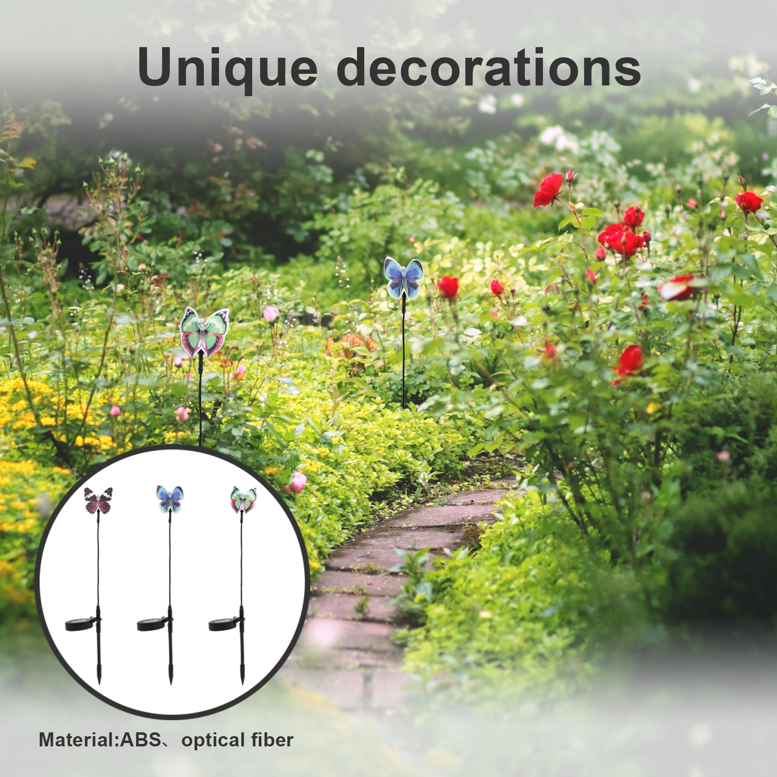 

3Pcs Solar Lights Waterproof Outdoor Decorative Outdoor Lamp Decorative LED Garden L Lighting Solar Powered