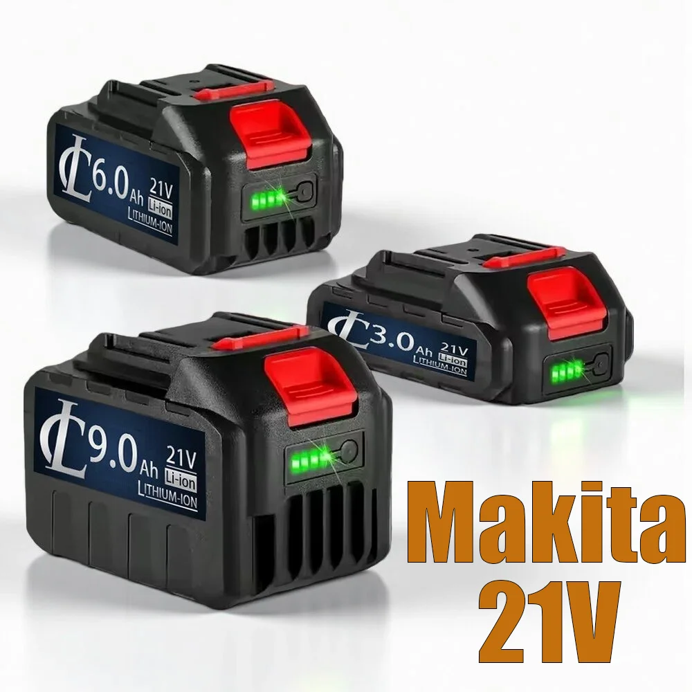 Rechargeable 18V 21V 388VF Li-ion Battery 3000-9000mAh High Capacity Long Lasting Fast Charging Durable for Makita Electric