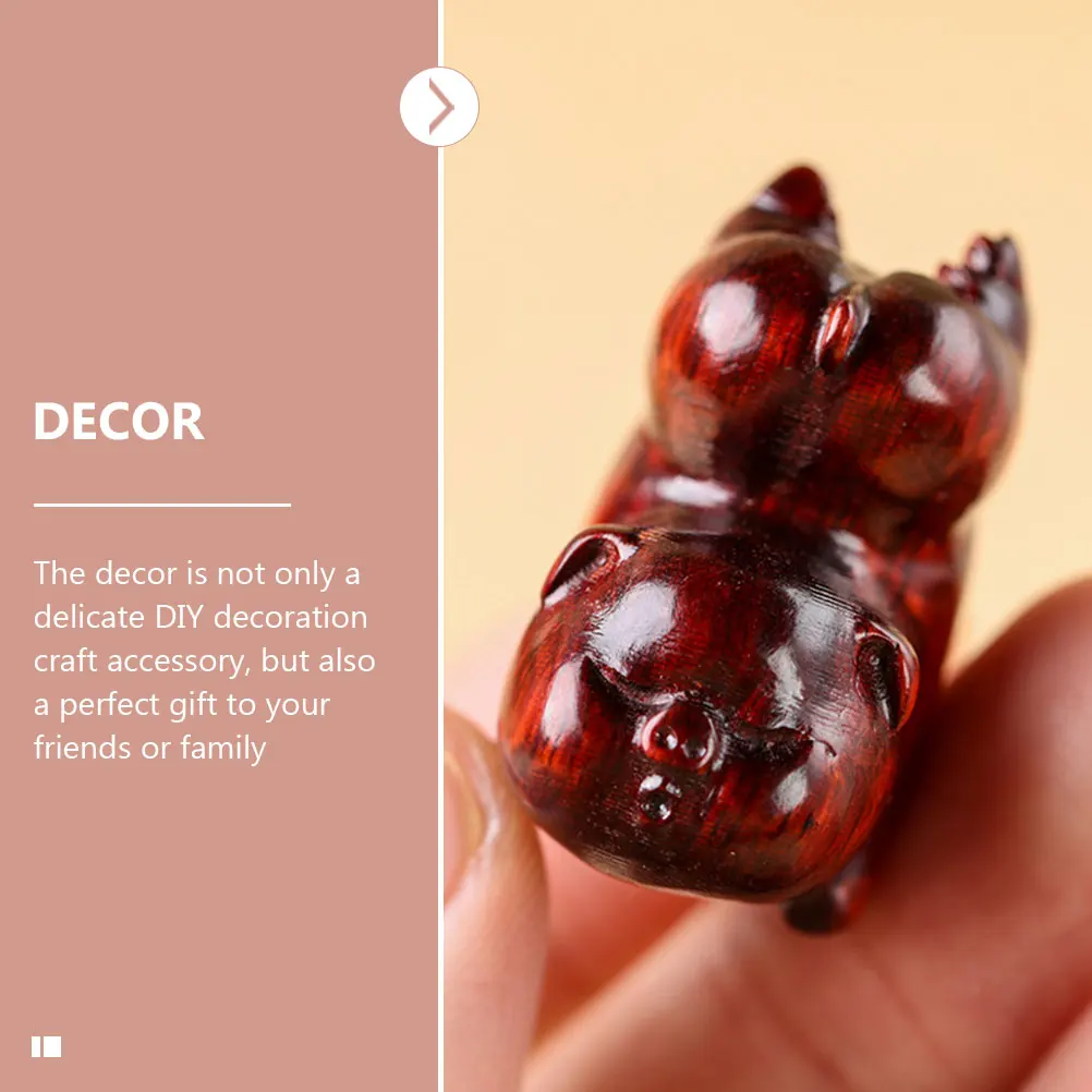 

Cute Wooden Pig Pendants Keychain Decorations Retro Charms Wood Crafts Hanging Accessories DIY Vintage Style Sewing Supplies