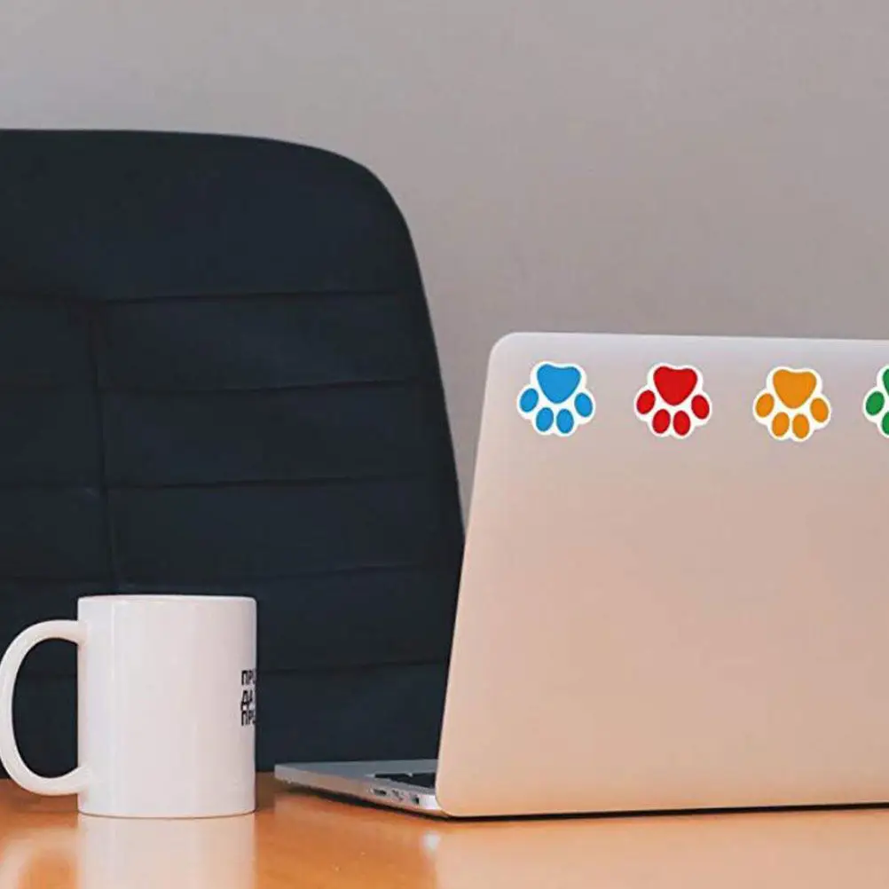 

6 рулонов наклеек в виде собачьих лапок, легко отрывающиеся, самоклеящиеся, для упаковки конфет, подарков, скрапбукинга, для класса