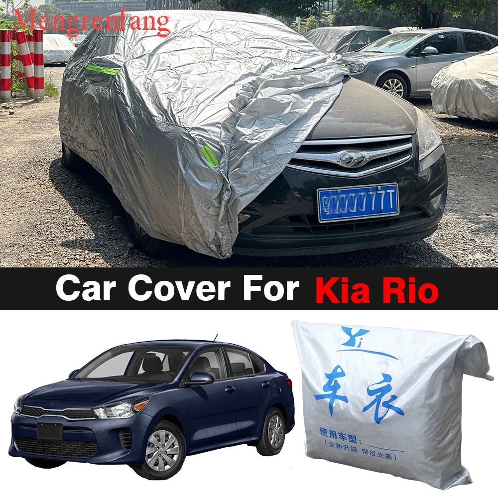 Car Cover For Kia Rio Ecuador Tonic Pride Auto Sun Anti-UV Snow Rain Fog Dust Protection Outdoor Cover