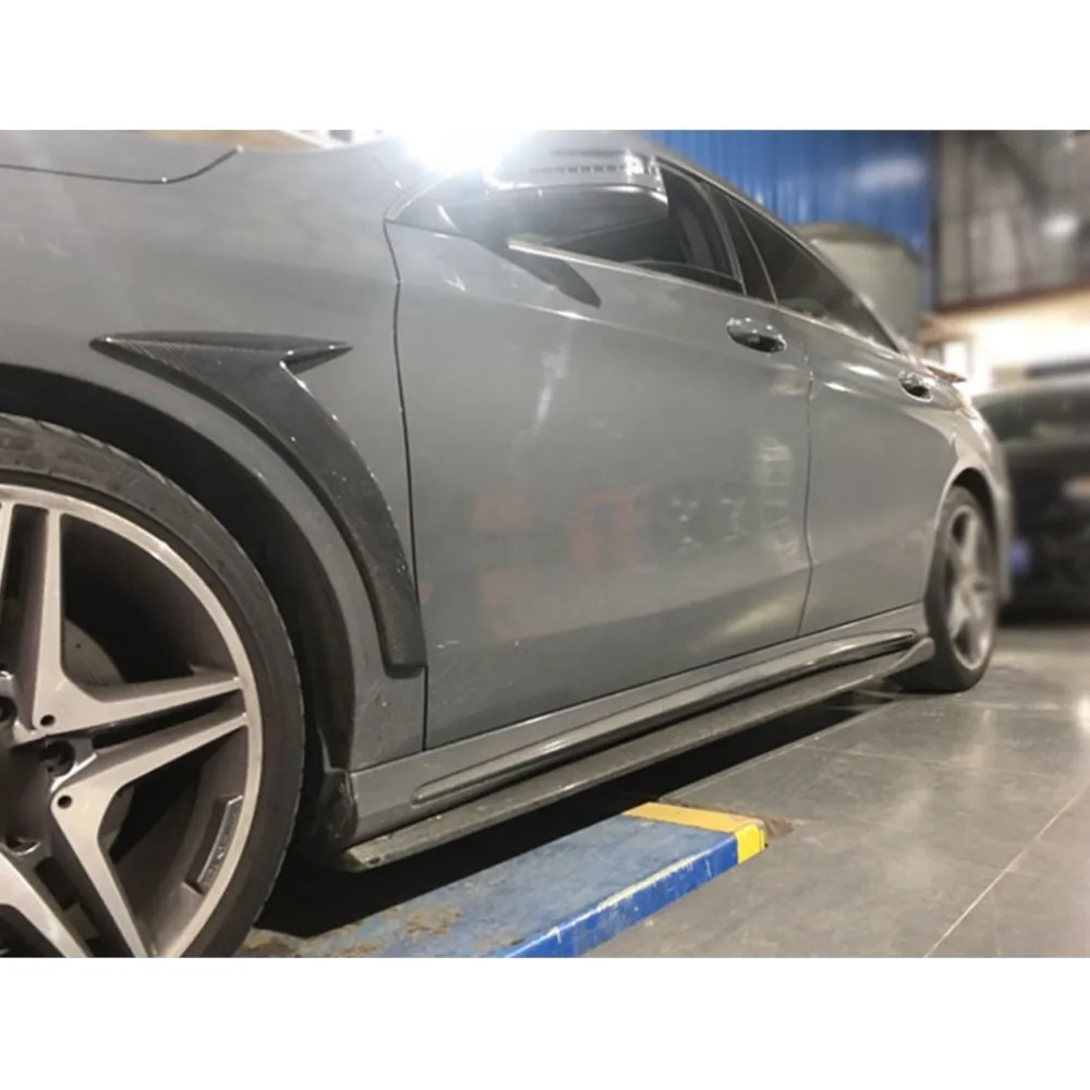 

Carbon Fiber Front Fender Vent Trims Covers For Benz CLA Class W117 CLA180 CLA200 CLA250 2013-2019 Side Fender Decoration FRP