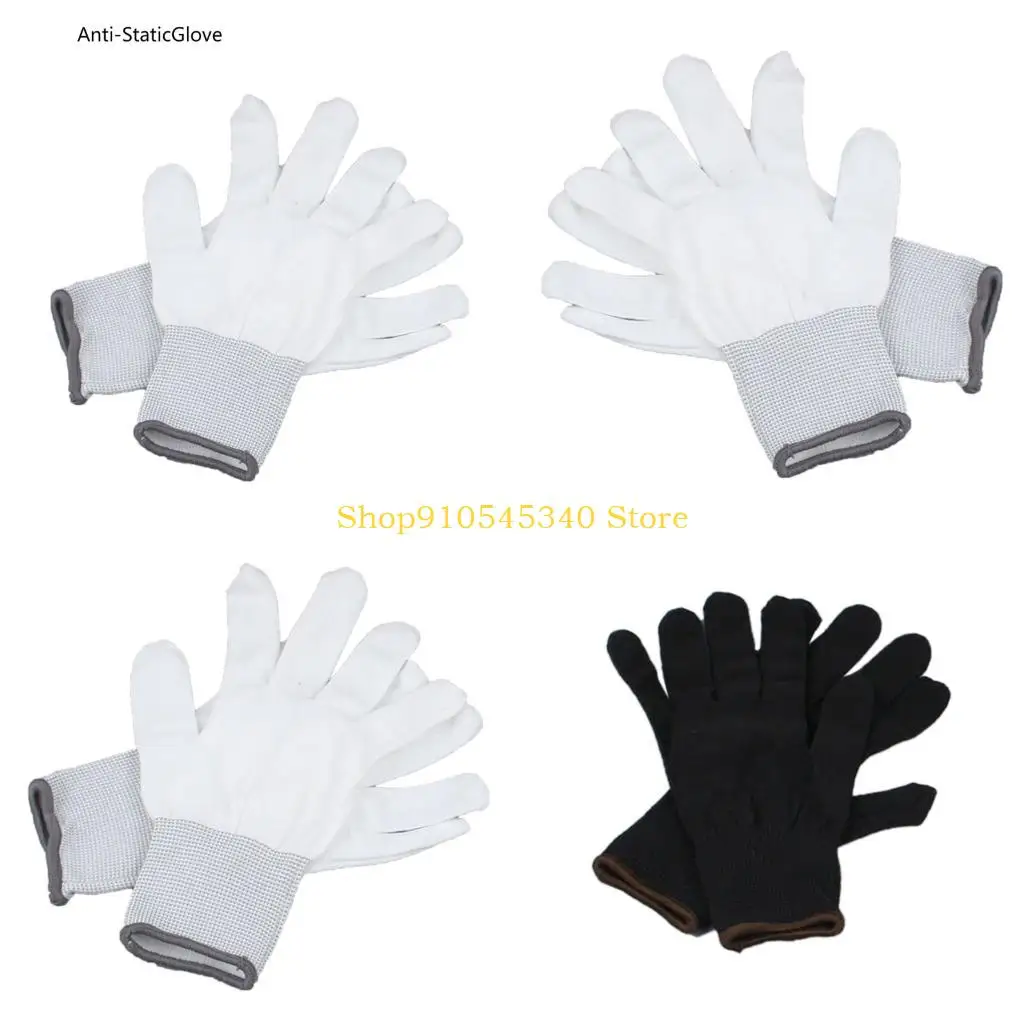 U2JA Window Tint Installation Gloves Full Finger Nylon Knit Work Gloves for Wrap Application and Light Assembly Tasks
