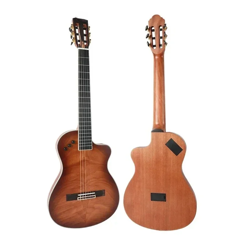 39 inch classical bakelite missing corners thin barrel mute bakelite classical nylon solid wood electric guitar
